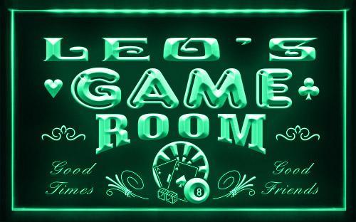 Name Personalized Custom Game Room